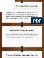 Economic Growth and Development