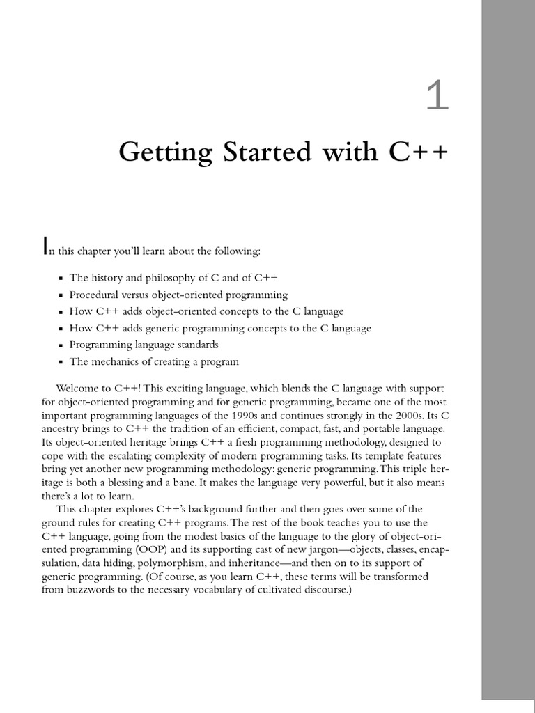 Introduction to C++ Programming Basics | PDF | C++ | Object Oriented ...