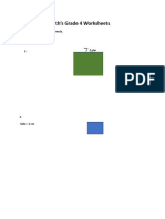 Math Grade 4 (Area of Squares)