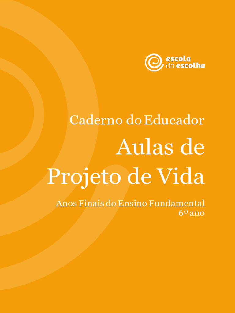 Aulas de Projeto de Vida para 6º Ano | PDF | Aprendizado | Pensamento