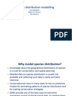 Species Distribution Modelling