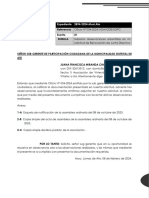 Escrito para Levantar Observaciones Advertidas en Proceso Administrativo