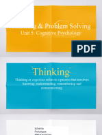 Unit 5-AP PSYCH - Thinking and Problem Solving