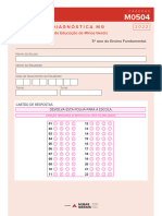 Avaliação Diagnóstica MG: Matemática