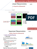 Lecture 3 Charecteristics of Biomaterials