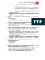 Tema 3. La Ley Régimen Local. Cuestionario