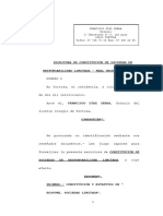 (Fet) Escritura de Constitución de Sociedad de Responsabilidad Limitada