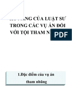 Kỹ năng của Luật sư tội tham nhũng