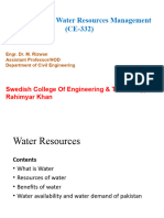 Water Resources and Demand of Pakistan