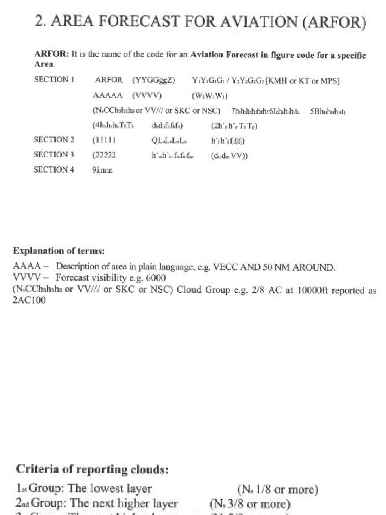 Met Class Arfor Rofor Sat Rep | PDF