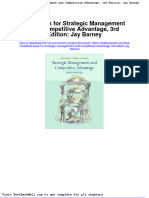 Download Full Test Bank For Strategic Management And Competitive Advantage 3Rd Edition Jay Barney pdf docx full chapter chapter