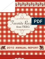 TEEG Annual Report 2010-2011: Favorite Recipes From TEEG