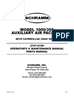 MODEL 1000/350 Auxiliary Air Package: 2741-0158 Operator'S & Maintenance Manual Parts Manual