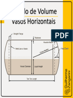 Calculo de Volume - Vaso Horizontais