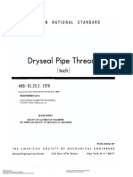 Ansi-B1.20.3-1976 Dryseal-Pipe Threads - (Inch)