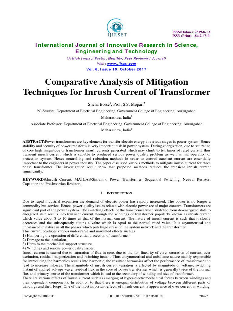 198 - 46 - IJIRSET - Paper - Template Comparative Analysis of ...