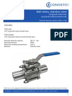 4 Ball Valves Long BW Ends Screwed Ends