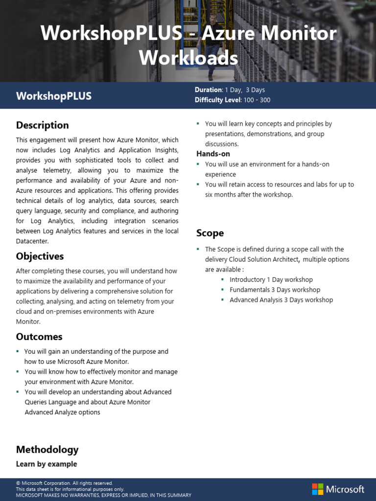 Azure Monitor Workshop Overview | PDF | Microsoft Azure | Analytics