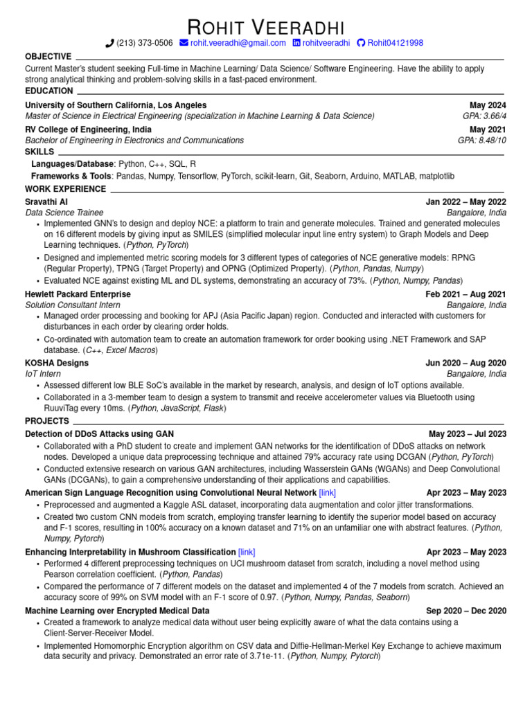 Machine Learning & Data Science Profile | PDF | Computing | Computer ...
