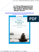 Test Bank For Stress Management For Life: A Research-Based Experiential Approach, 5th Edition, Michael Olpin Margie Hesson