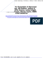 Full Test Bank For Essentials of Abnormal Psychology 4Th Edition Jeffrey S Nevid Beverly Greene Linda Knight Paul A Johnson Steven Taylor Isbn 9780134048703 PDF Docx Full Chapter Chapter