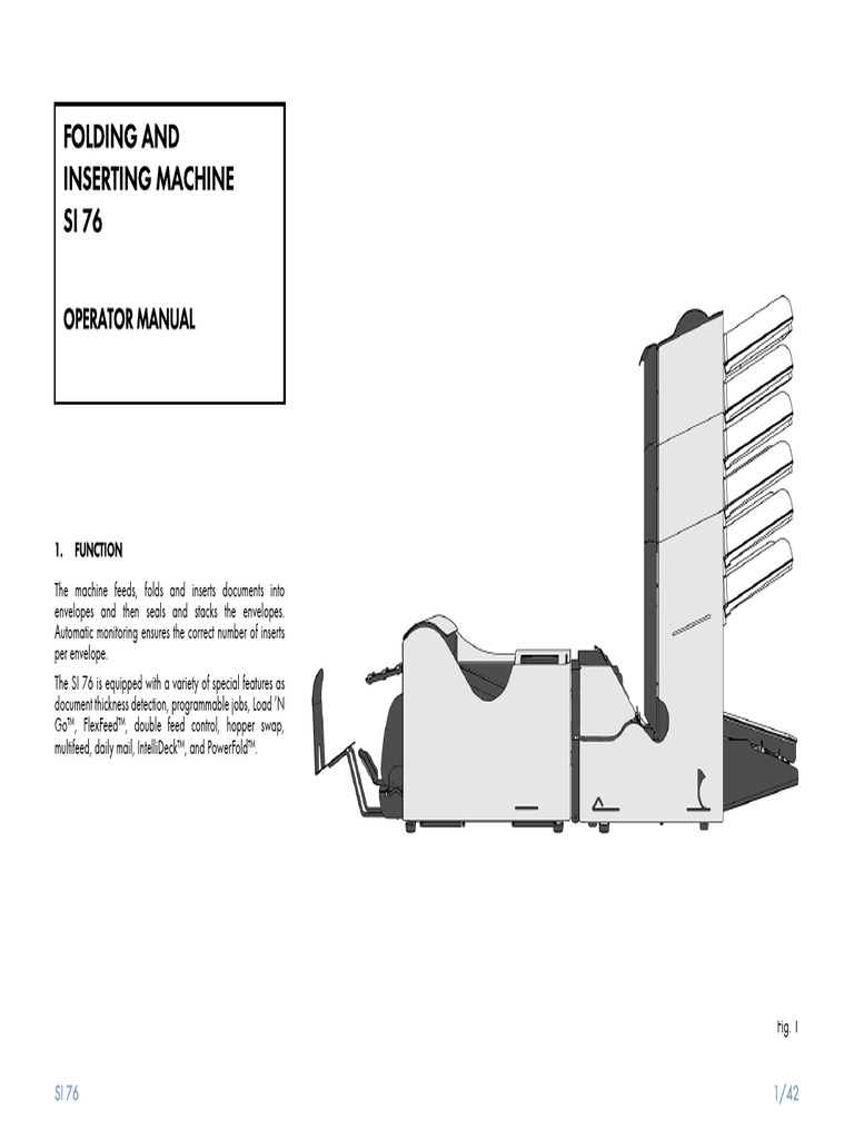 Si76v2 system inserter a pdf menu computing envelope