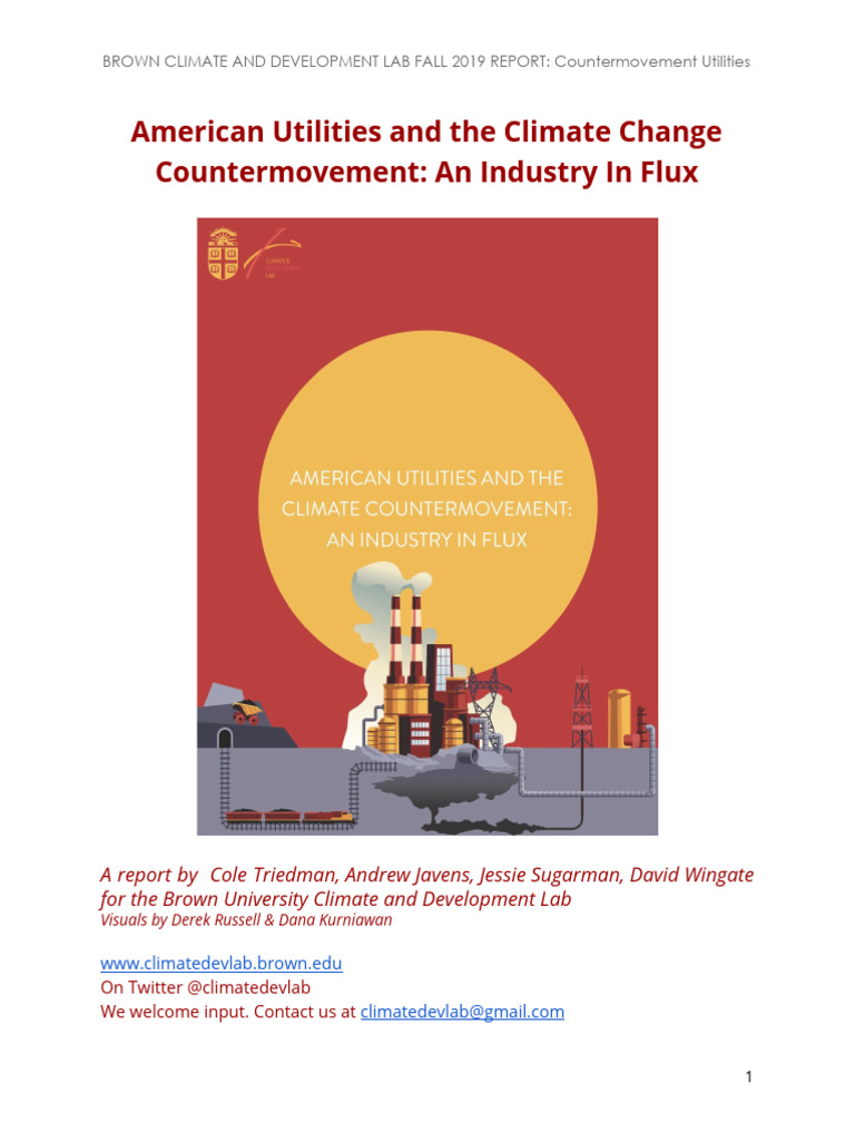 Utility Companies and Climate Denial | PDF | Climate Change Mitigation ...