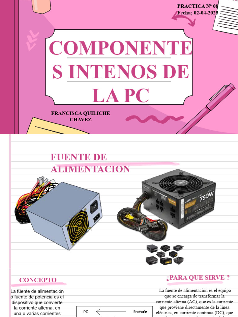 02-04-23 Componentes Internos de La PC | PDF | Hardware de la ...