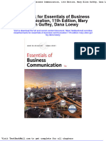 Full Test Bank For Essentials of Business Communication 11Th Edition Mary Ellen Guffey Dana Loewy PDF Docx Full Chapter Chapter