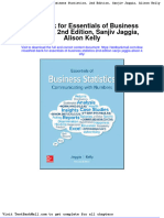 Full Test Bank For Essentials of Business Statistics 2Nd Edition Sanjiv Jaggia Alison Kelly PDF Docx Full Chapter Chapter