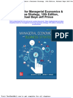 Full Test Bank For Managerial Economics Business Strategy 10Th Edition Michael Baye Jeff Prince PDF Docx Full Chapter Chapter