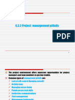 6.3.1 Project Managment Pitfalls