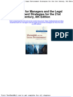 Full Test Bank For Managers and The Legal Environment Strategies For The 21St Century 8Th Edition PDF Docx Full Chapter Chapter