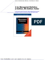 Full Test Bank For Managerial Statistics International Edition 8Th Edition Keller PDF Docx Full Chapter Chapter