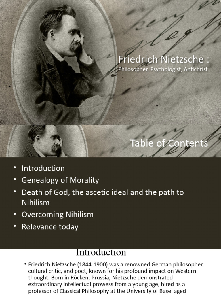 Nietzsche: Overcoming Nihilism and Ideals | PDF | Friedrich Nietzsche ...