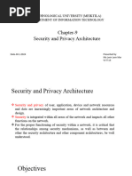 Chapter-9 Security and Privacy Architecture: Technological University (Meiktila) Department of Information Technology