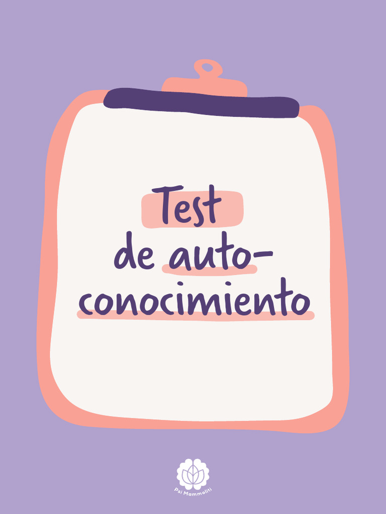 Test de Autoconocimiento para Adolescentes | PDF | Relaciones ...