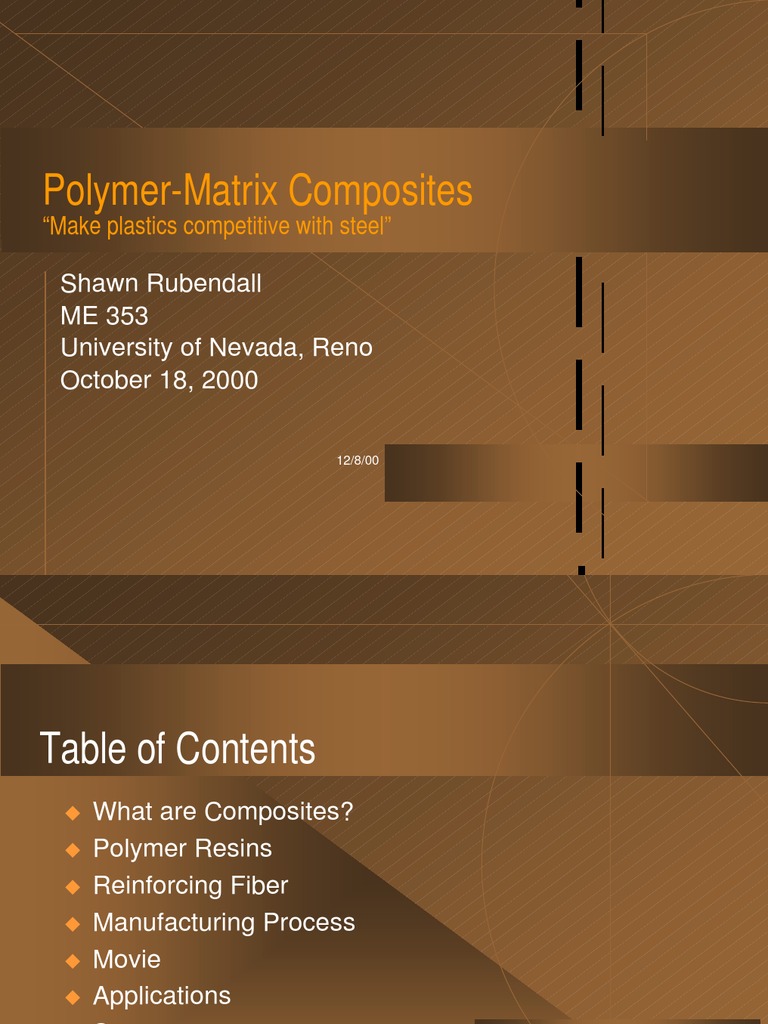 Polymer Composites Overview | PDF
