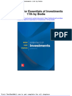 Full Test Bank For Essentials of Investments 11Th by Bodie PDF Docx Full Chapter Chapter
