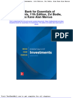 Full Test Bank For Essentials of Investments 11Th Edition Zvi Bodie Alex Kane Alan Marcus PDF Docx Full Chapter Chapter