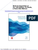 Full Test Bank For Essentials of Investments 12Th Edition Zvi Bodie Alex Kane Alan Marcus PDF Docx Full Chapter Chapter