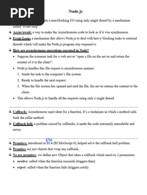 Node.js Summary