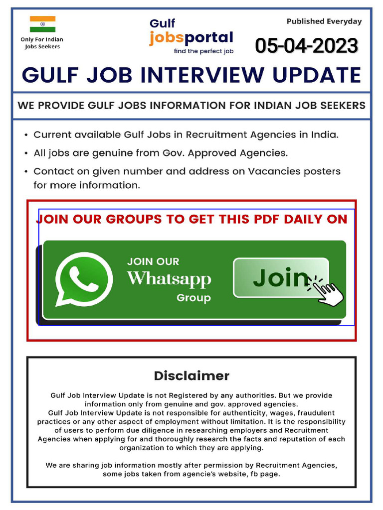 05-04-2023 Gulf Job Interview Update | PDF