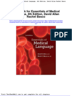 Full Test Bank For Essentials of Medical Language 4Th Edition David Allan Rachel Basco PDF Docx Full Chapter Chapter