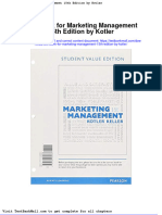 Full Test Bank For Marketing Management 15Th Edition by Kotler PDF Docx Full Chapter Chapter