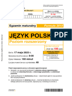 Jezyk Polski 2023 Maj Matura Stara Rozszerzona