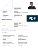 Curriculum Vitae Josue