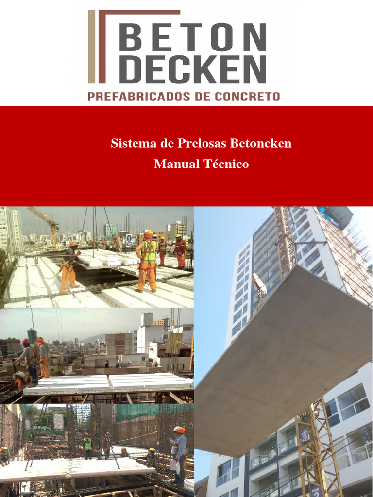 Sistema de Prelosas Beton Decken | PDF | Hormigón | Acero