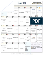 Calendario Enero 2024