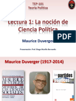 1961 Maurice Duverger La Noción de Ciencia Política